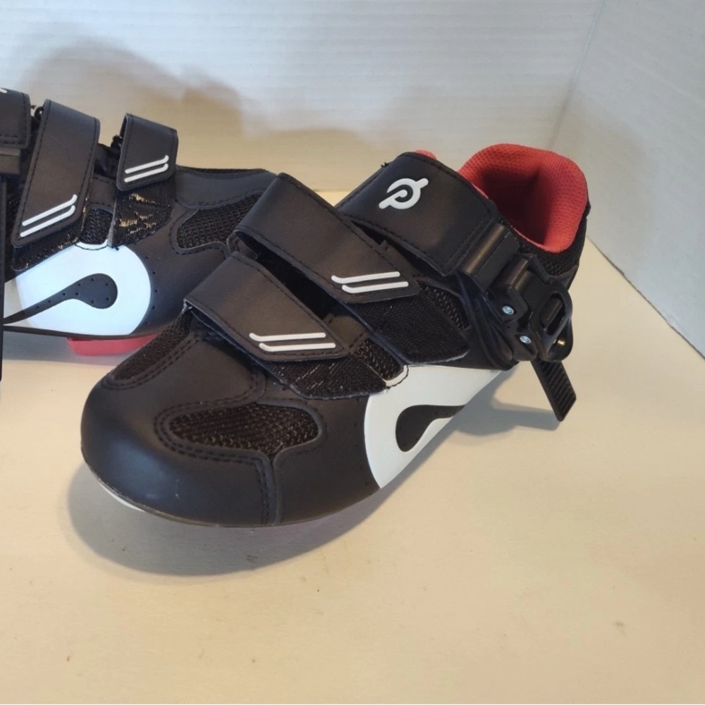 Peloton Black and Red unisex Cycling Sneakers